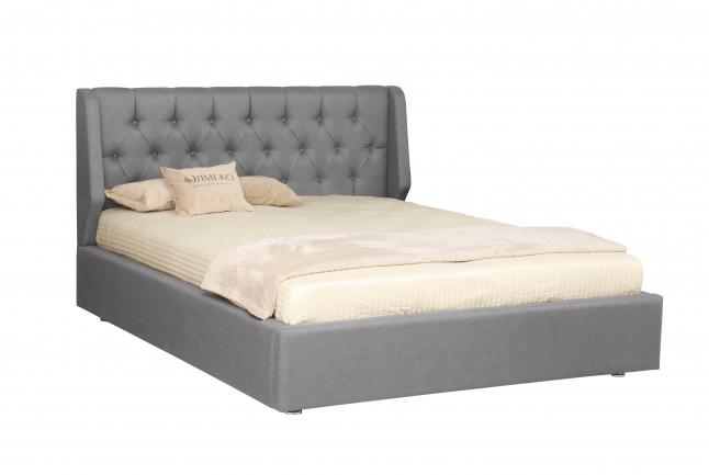 Кровать интерьерная Дионис с подъемным мех. (1400) серый