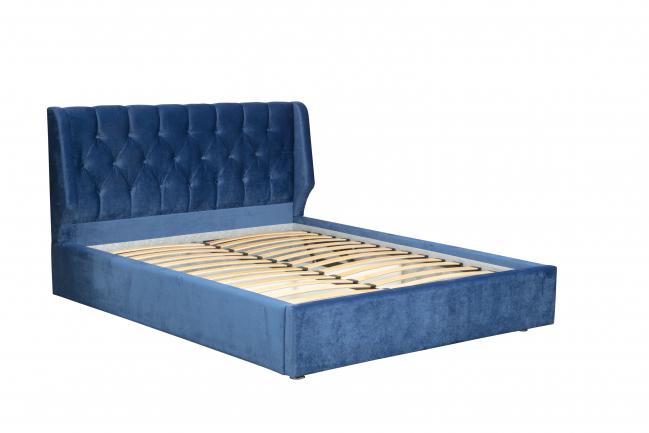 Кровать интерьерная Дионис с подъемным мех. (1400) синий
