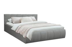 Кровать "Диана" ш. 1600 (Н=820мм) (жаккард стронг серый меланж)/осн.