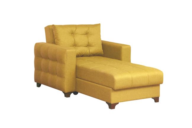 Оттоманка Паркер с приспинной подушкой, комплект боковин № 2 Желтый