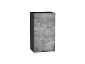 Шкаф верхний с 1-ой дверцей Флэт (716х400х318) graphite/temple stone 2s