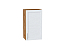 Шкаф верхний с 1-ой дверцей Сканди (716х400х320) Дуб Вотан/White Softwood