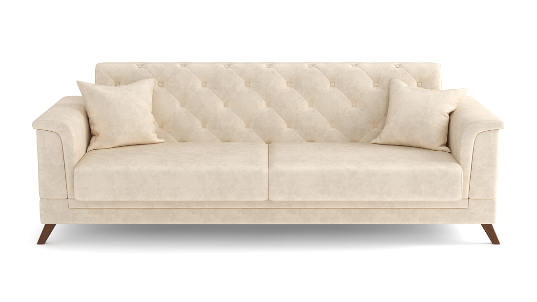 Амарант М / диван - кровать велюр тенерифе крем
