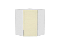 Шкаф верхний угловой Сканди (716х600х600) Белый/ivory wood