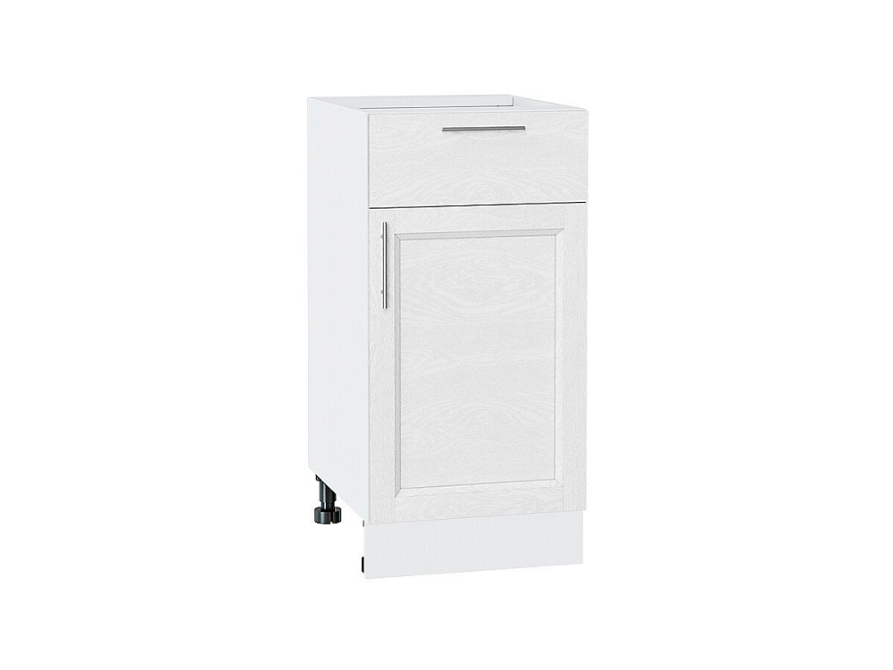 Шкаф нижний с 1-ой дверцей и ящиком Сканди (816х400х480) Белый/white softwood