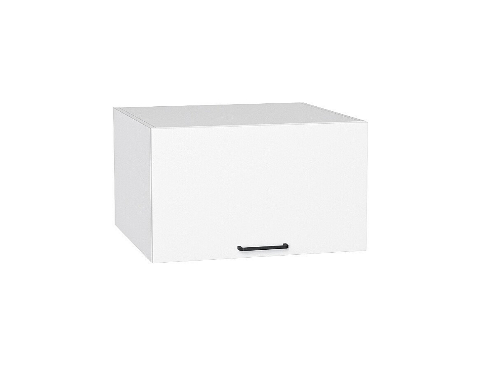 Шкаф верхний горизонтальный глубокий Флэт (358х600х574) Белый/white in 2s