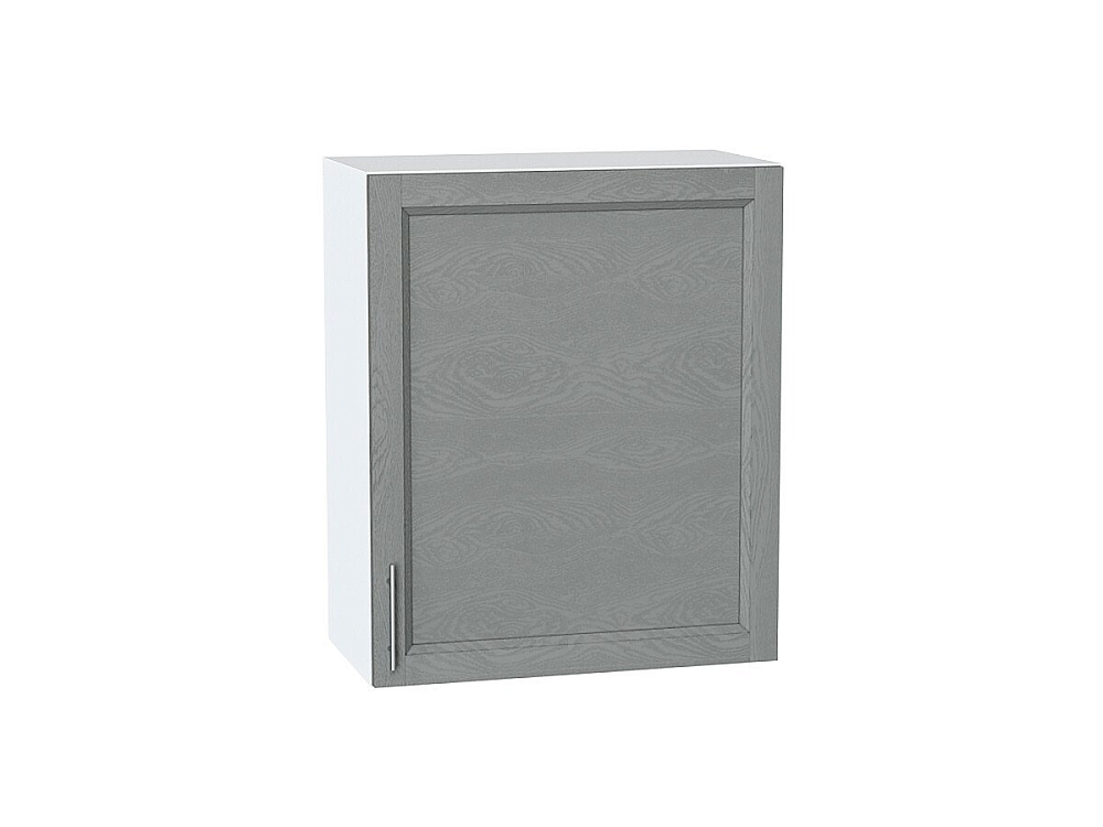 Шкаф верхний с 1-ой дверцей Сканди (716х600х320) Белый/grey softwood