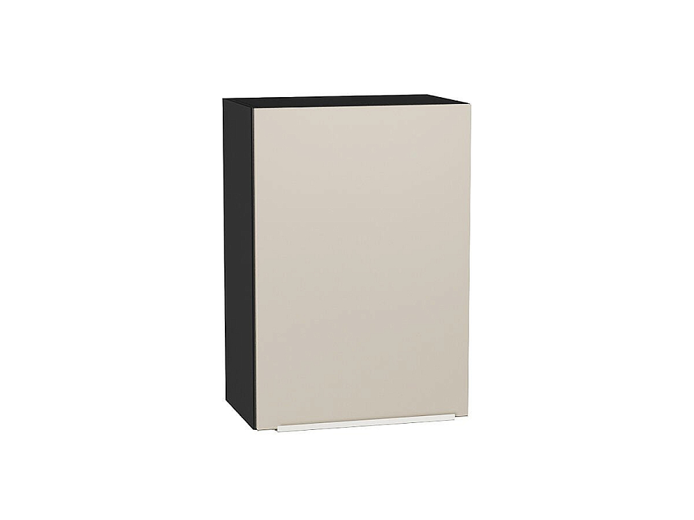 Шкаф верхний с 1-ой дверцей Фьюжн (716х500х320) graphite/cream silk