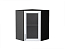 Шкаф верхний угловой остекленный Сканди (716х600х600) Graphite/White Softwood
