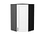 Шкаф верхний угловой Лофт (920х600х600) Graphite/Super White