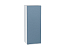 Шкаф верхний с 1-ой дверцей Фьюжн (920х350х320) Белый/Silky Blue