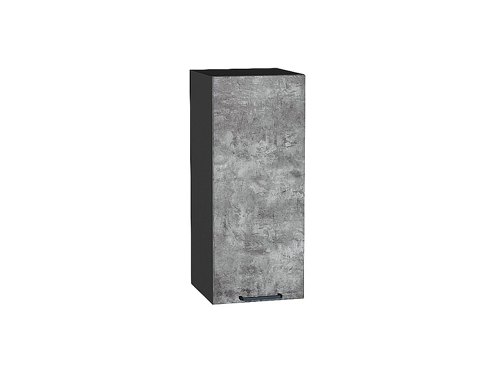 Шкаф верхний с 1-ой дверцей Флэт (716х300х318) graphite/temple stone 2s