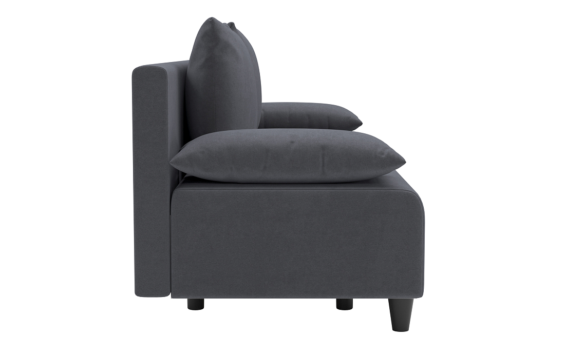 Роджерс М / Диван - кровать 3-х мест велюр parma 27 темно-серый