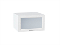 Шкаф верхний горизонтальный остекленный глубокий Сканди (358х600х576) Белый/white softwood