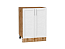 Шкаф нижний с 2-мя дверцами Сканди (816х600х480) Дуб Вотан/White Softwood