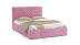 Кровать "Гамма" 1400 с подъемным мех. (велюр тенерифе розовый)
