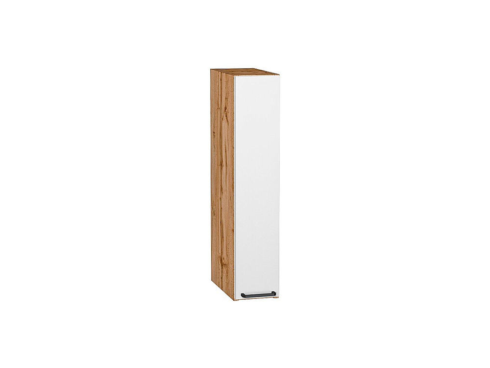 Шкаф верхний бутылочница Флэт (716х150х318) Дуб Вотан/white in 2s