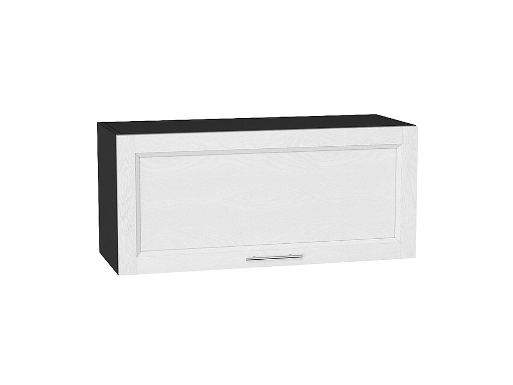 Шкаф верхний горизонтальный Сканди (358х800х320) graphite/white softwood
