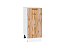 Шкаф нижний с 1-ой дверцей Флэт (816х350х478) Белый/Wotan Oak 2S