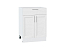 Шкаф нижний с 2-мя дверцами и ящиком Сканди (816х600х480) Белый/White Softwood