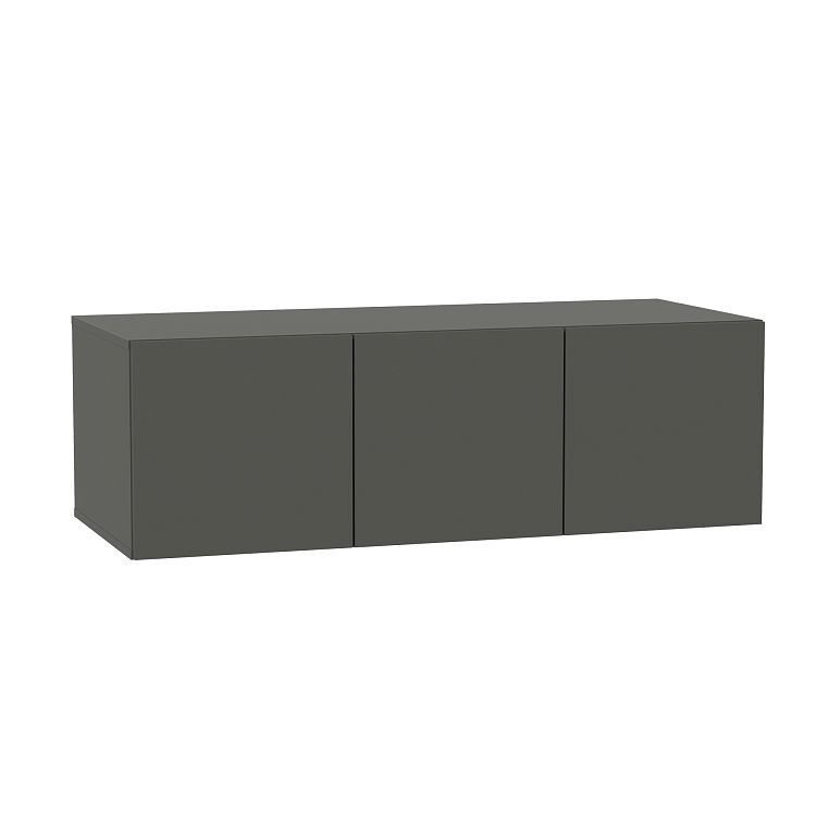 Тумба 95.05 Марко (3-х дв) диамант серый/ДВПО белый