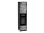 Шкаф пенал с 1-ой дверцей и ящиком под технику Флэт (2336х600х574) Graphite/Temple Stone 2S