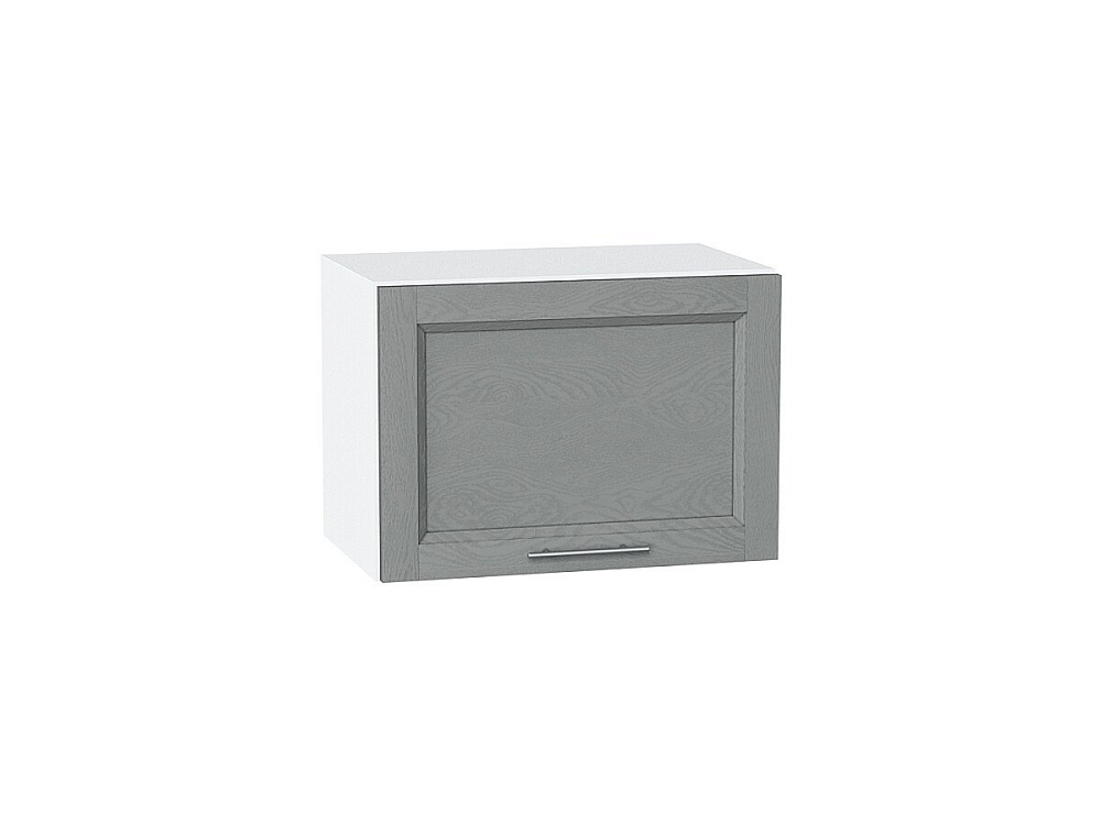 Шкаф верхний горизонтальный Сканди (358х500х320) Белый/grey softwood