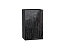 Шкаф верхний с 1-ой дверцей Валерия-М (716х450х318) Graphite/Черный металлик дождь