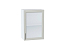 Шкаф верхний с 1-ой остекленной дверцей Сканди (716х500х320) Белый/Cappuccino Softwood