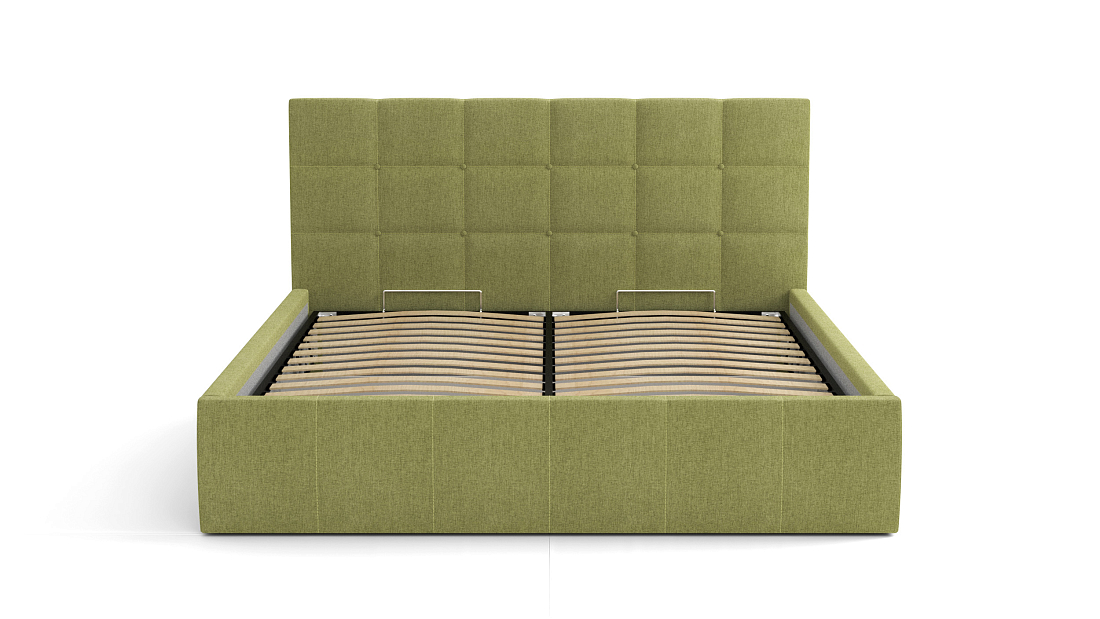 Кровать "Диана" 1400 (Н=1010мм) с подъемным мех. жаккард тесла форест