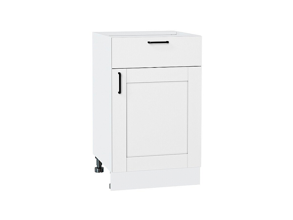 Шкаф нижний с 1-ой дверцей и ящиком Лофт (816х500х480) Белый/super white