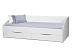 Кровать одинарная Фея - 3 (симметричная) New (белый / белый / ДВПО: белый)