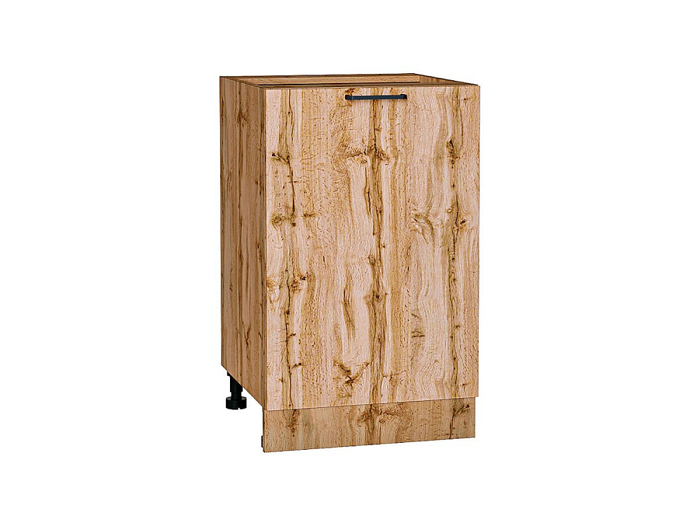 Шкаф нижний с 1-ой дверцей Флэт (816х500х478) Дуб Вотан/wotan oak 2s