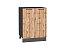 Шкаф нижний с 2-мя дверцами Флэт (816х600х478) Graphite/Wotan Oak 2S