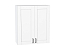 Шкаф верхний с 2-мя дверцами Лофт (920х800х320) Белый/Super White
