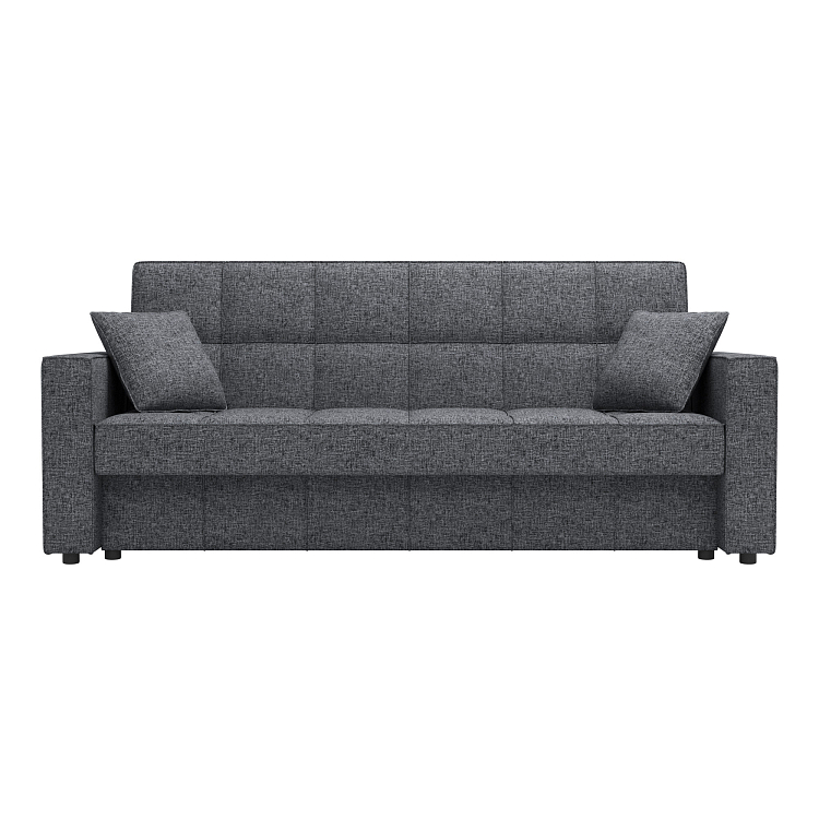 Луи / Диван - кровать 3-х местный (2 думки) рогожка серая