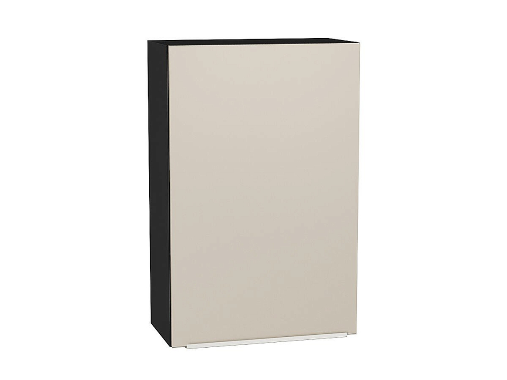 Шкаф верхний с 1-ой дверцей Фьюжн (920х600х320) graphite/cream silk