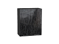 Шкаф верхний с 2-мя дверцами Валерия-М (716х600х318) graphite/Черный металлик дождь