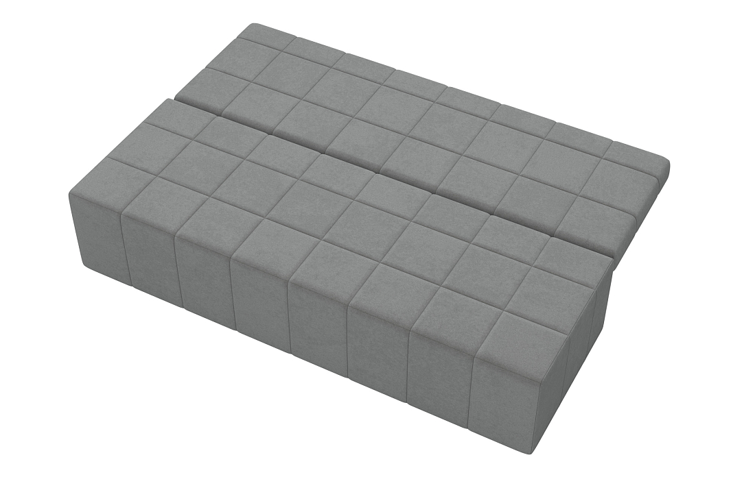 Ричмонд М / Диван - кровать 3-х мест велюр parma 25 серый