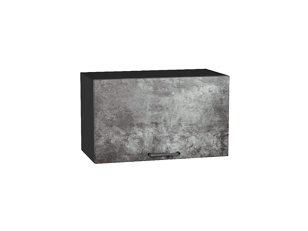 Шкаф верхний горизонтальный Флэт (358х600х318) graphite/temple stone 2s