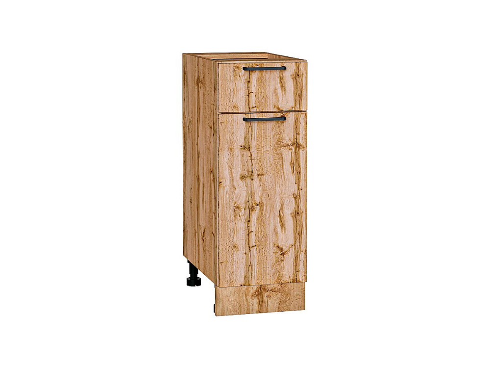Шкаф нижний с 1-ой дверцей и ящиком Флэт (816х300х478) Дуб Вотан/wotan oak 2s