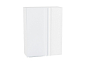 Шкаф верхний прямой угловой Фьюжн (920х700х345) Белый/silky white