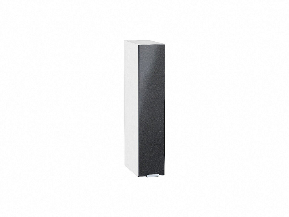 Шкаф верхний бутылочница Фьюжн (716х150х320) Белый/anthracite