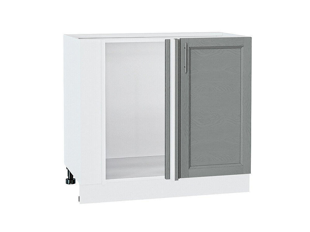 Шкаф нижний угловой Сканди НУ 990М (816х890х480) Белый/grey softwood