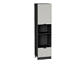 Шкаф пенал с 1-ой дверцей и ящиком под технику Евро (2132х600х574) graphite/Агат