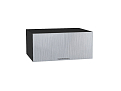 Шкаф верхний горизонтальный глубокий Валерия-М (358х800х574) graphite/Серый металлик дождь светлый