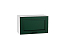 Шкаф верхний горизонтальный Дублин (358х600х318) Белый/Special Green