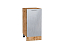 Шкаф нижний с 1-ой дверцей Валерия-М (816х400х478) Дуб Вотан/Серый металлик дождь светлый