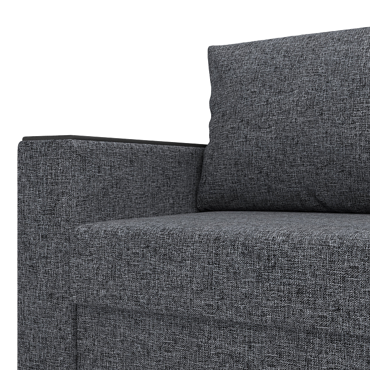 Гермес / Диван - кровать 3-х мест рогожка серая