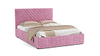 Кровать "Гамма" 1600 с подъемным мех. велюр тенерифе розовый